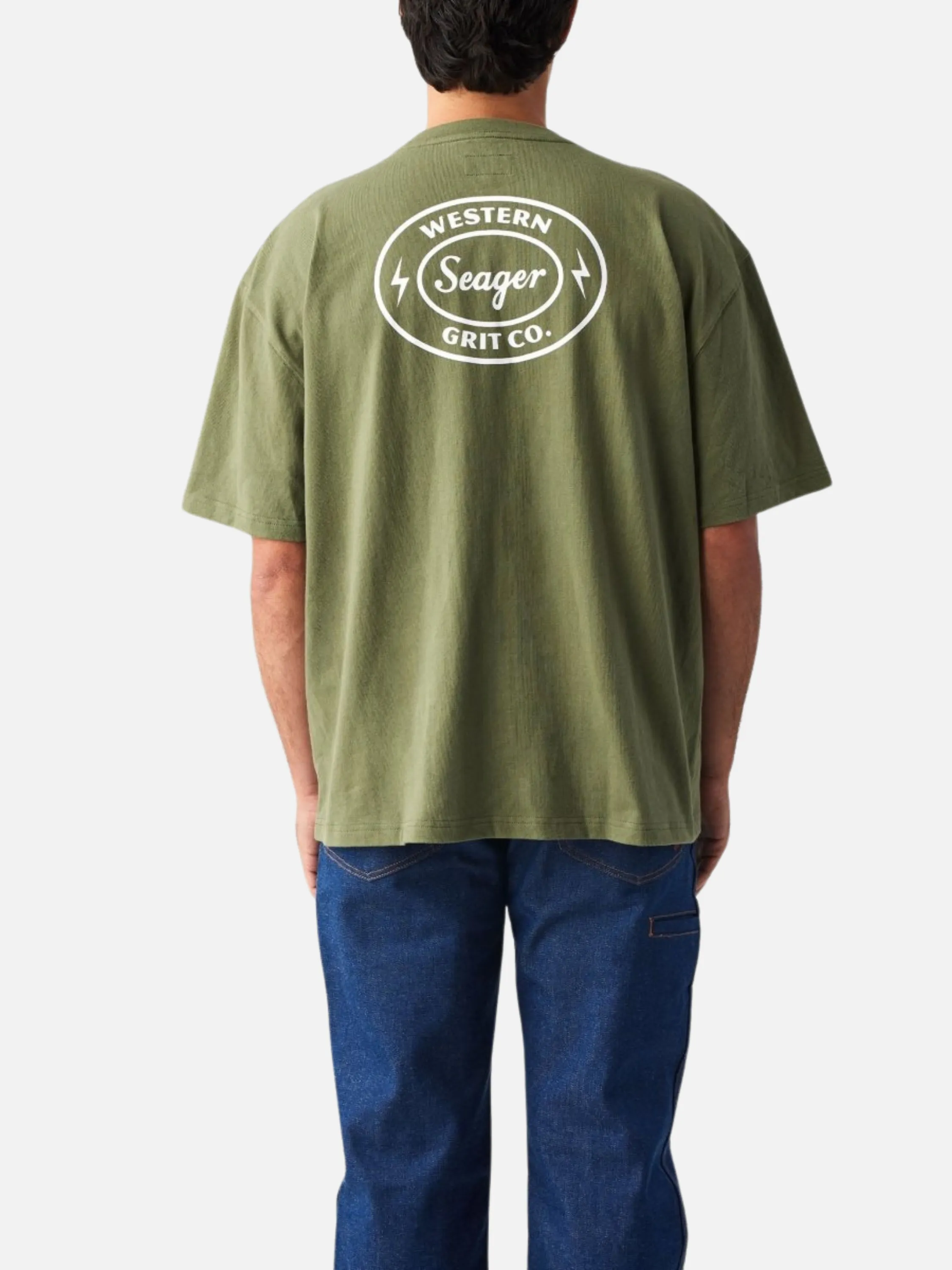 Seager Ford Burl Tee - Military Green