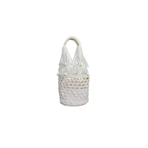 Seashell embriodered Mercado basket