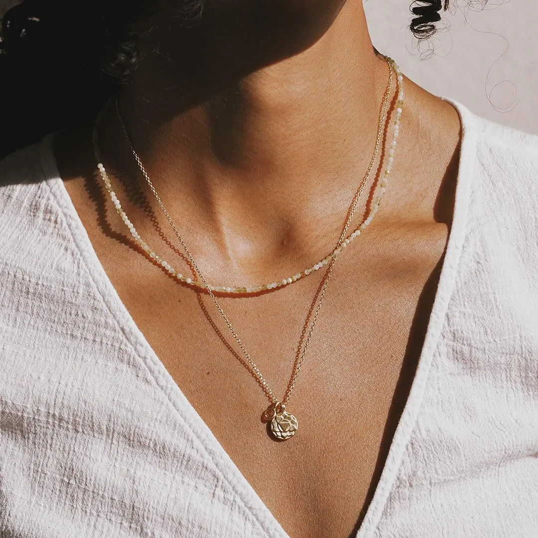 Secure in Self Yellow Opal Solar Plexus Chakra Choker