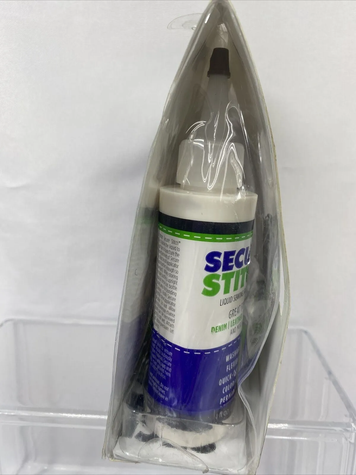 Secure Stitch Liquid Sewing Solution 7pc Set Clothing Repair Mend Hem Upholstery