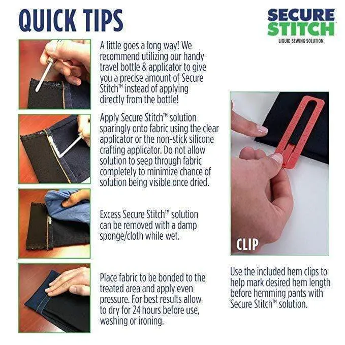 Secure Stitch Liquid Sewing Solution Kit!
