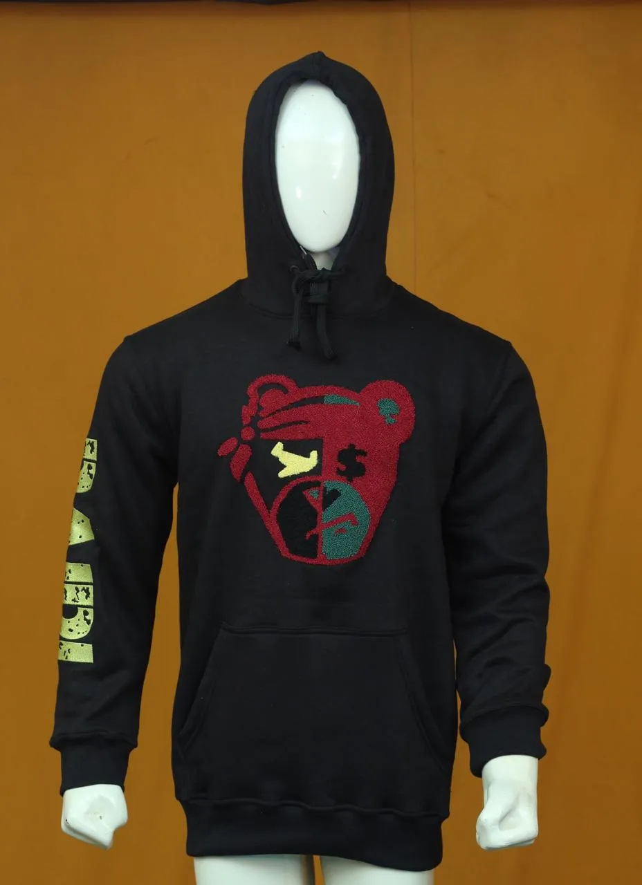 Secure The Bag (STB) Unisex Chenille Hoodie Black (Pre Order Only)