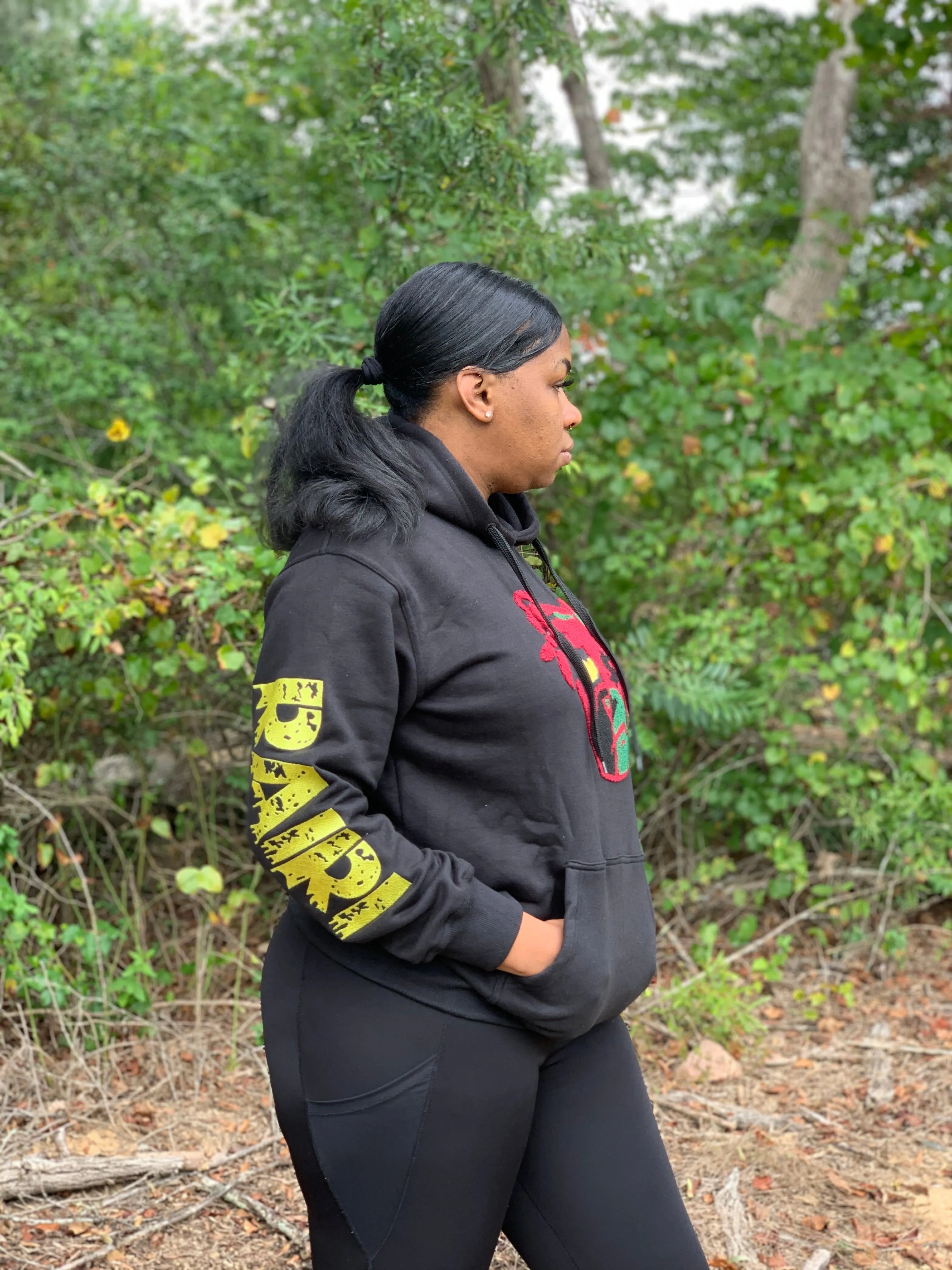 Secure The Bag (STB) Unisex Chenille Hoodie Black (Pre Order Only)