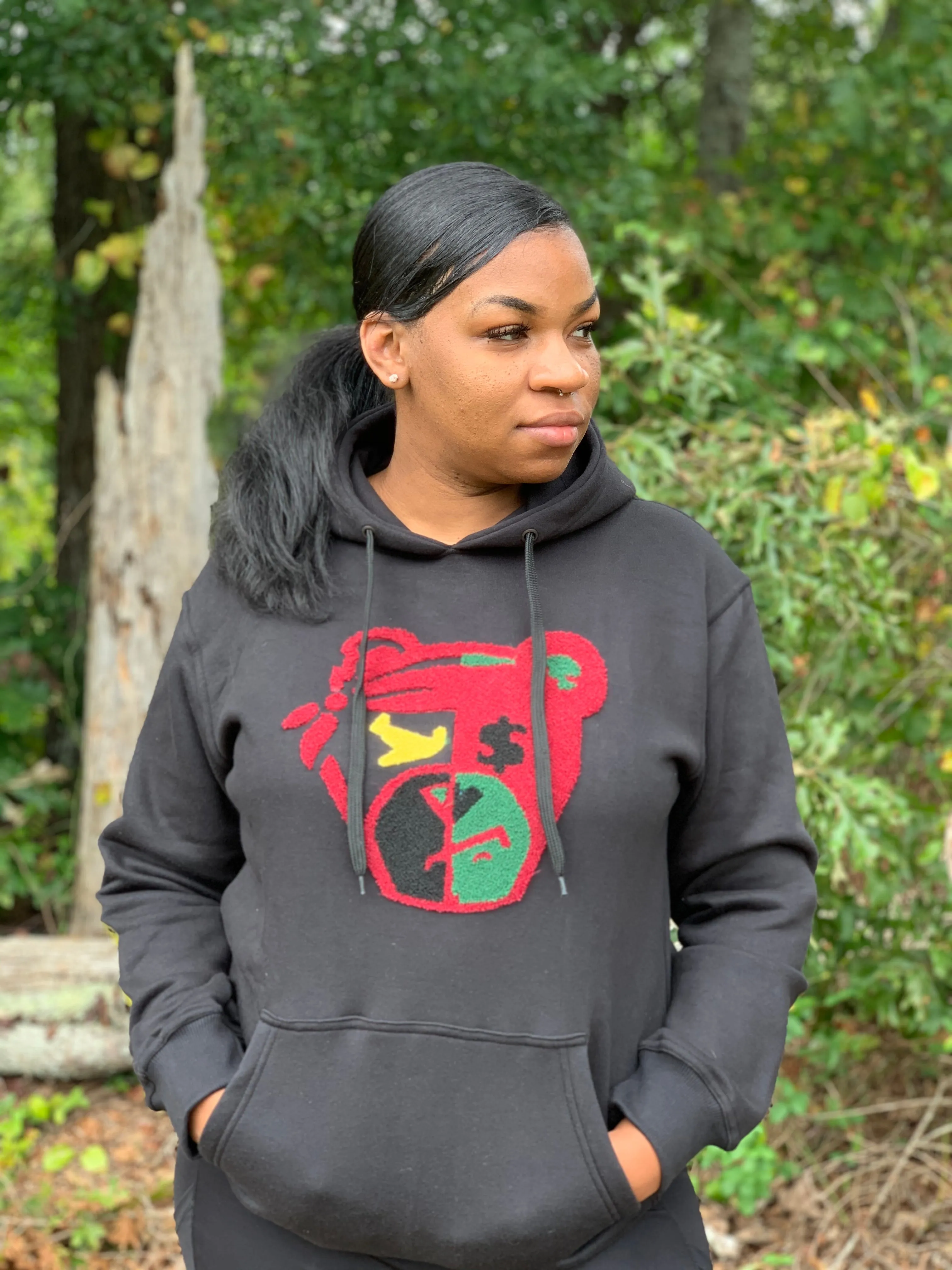 Secure The Bag (STB) Unisex Chenille Hoodie Black (Pre Order Only)