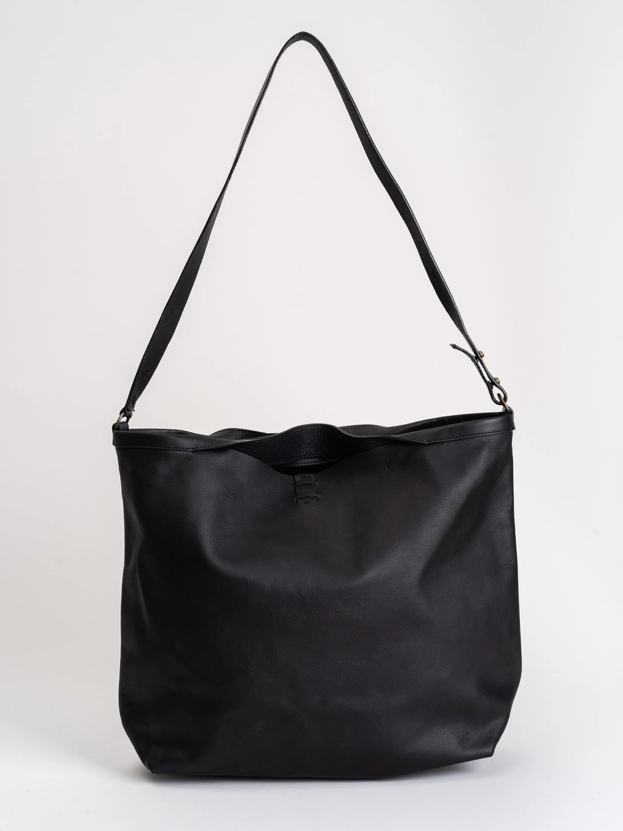 shopper tote- jet black