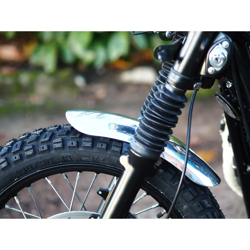 Shorty Front Mudguard/Fender LC - Polished, Black anodised and Brushed  Aluminium finish