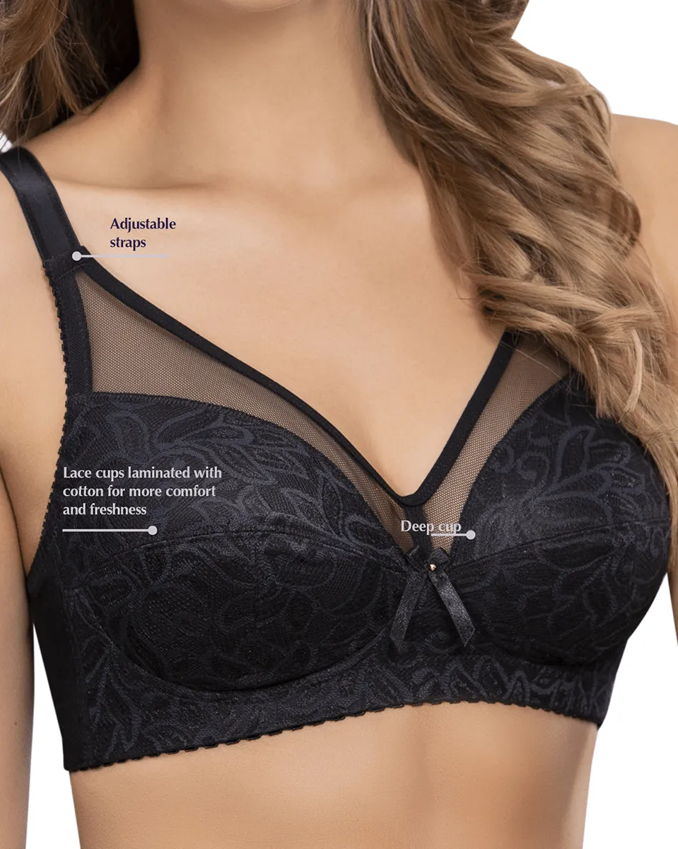 Siluet Wireless Comfy Control Bra in Lace