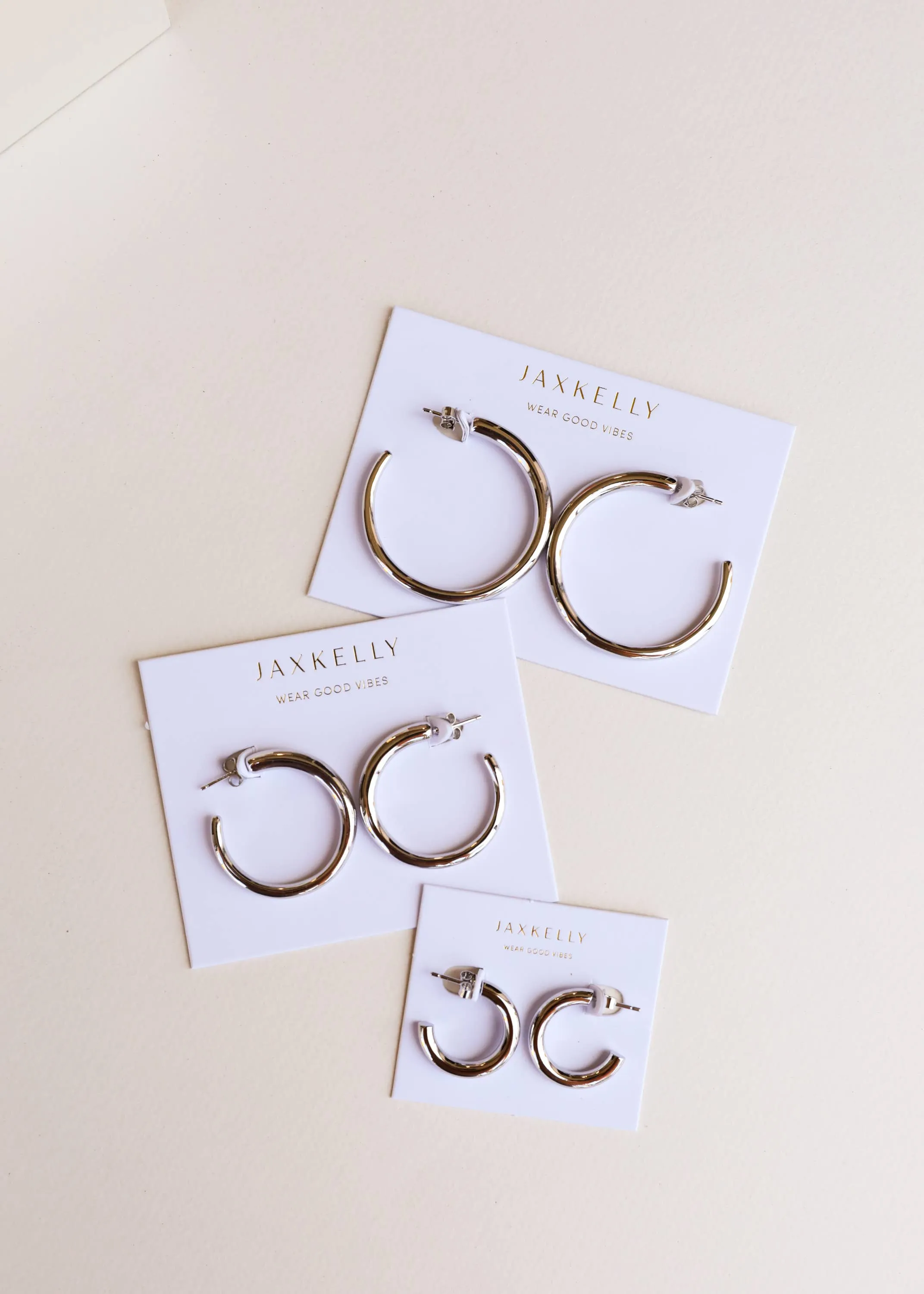 Silver Hoop - Smooth - Earrings
