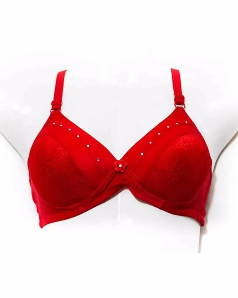 Single Padded Red Bra