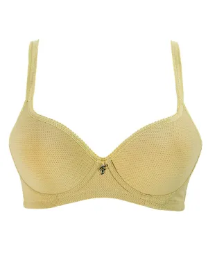 Skin Soft Net Flourish Bra - Single Soft Padded Underwired Bra - FL3263