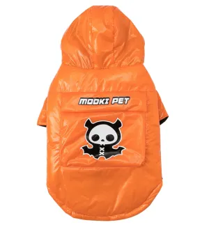 Skull Orange Cotton-Padded Coat