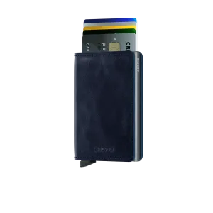 Slimwallet Vintage Blue RFID Secure