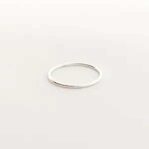 Sloane Smooth Stacking Ring | Silver