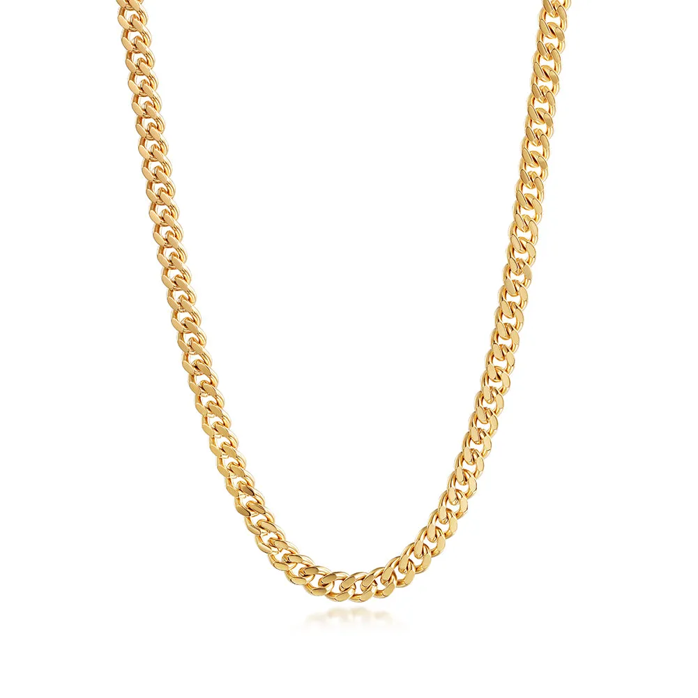 Smooth chain necklace-NSSN745STGC