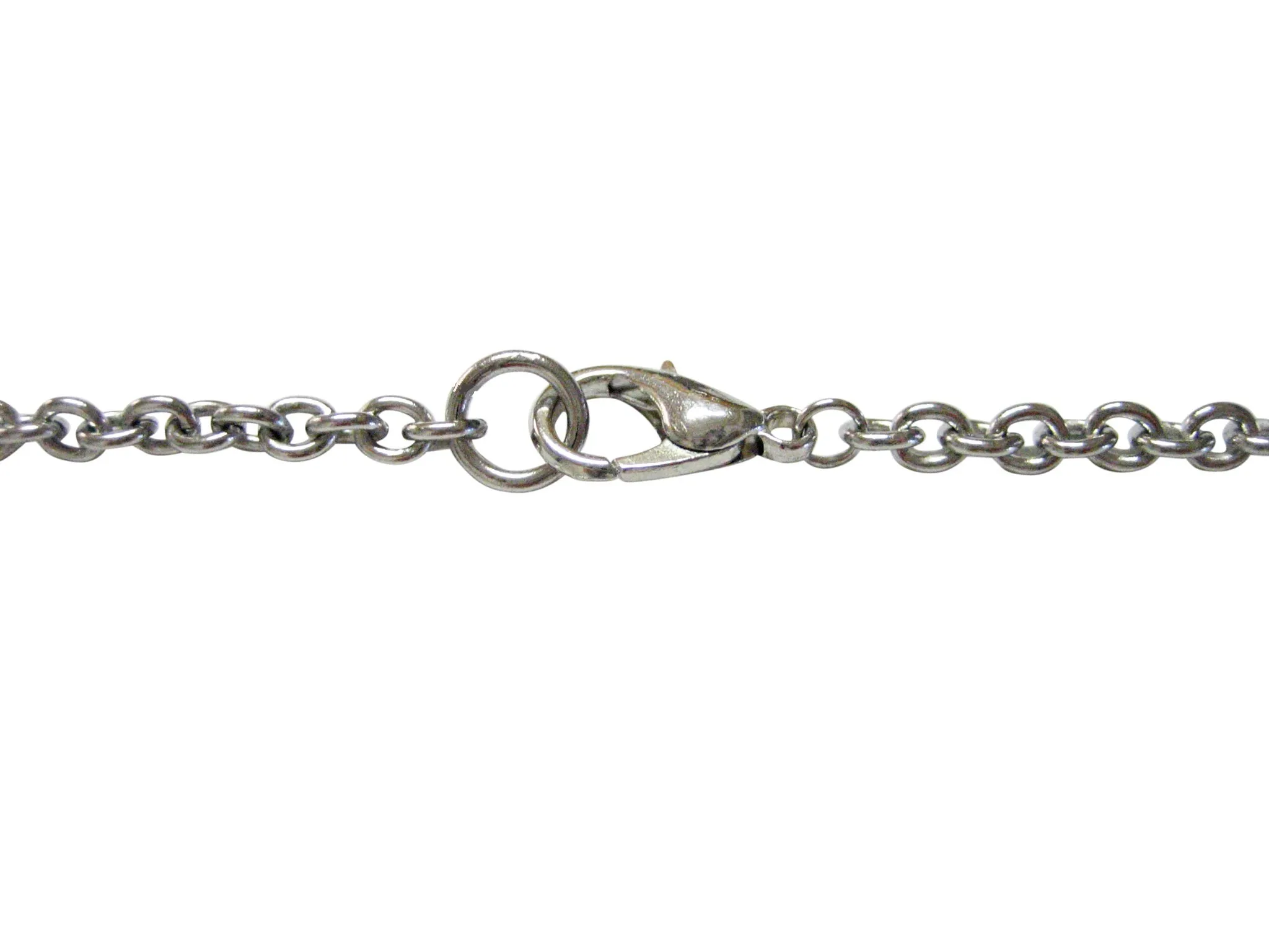 Smooth Oval Tree Design Pendant Necklace