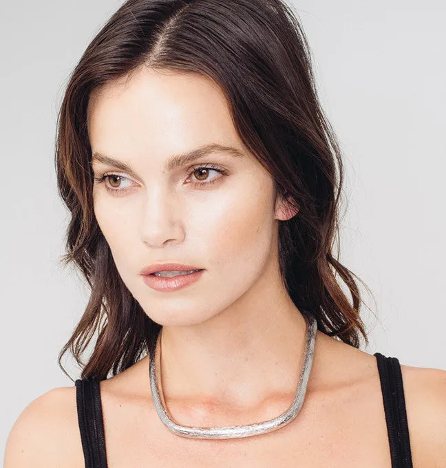 Smooth Wrap Collar | Silver