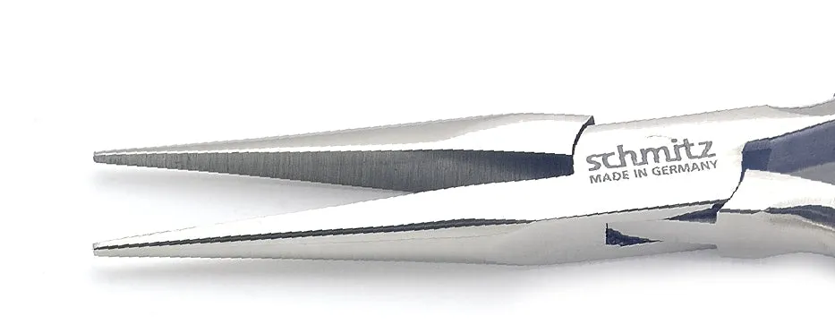 Snipe Nose Pliers 6.1/2" straight, long and strong, smooth jaws - With double leaf springs 4611HS22
