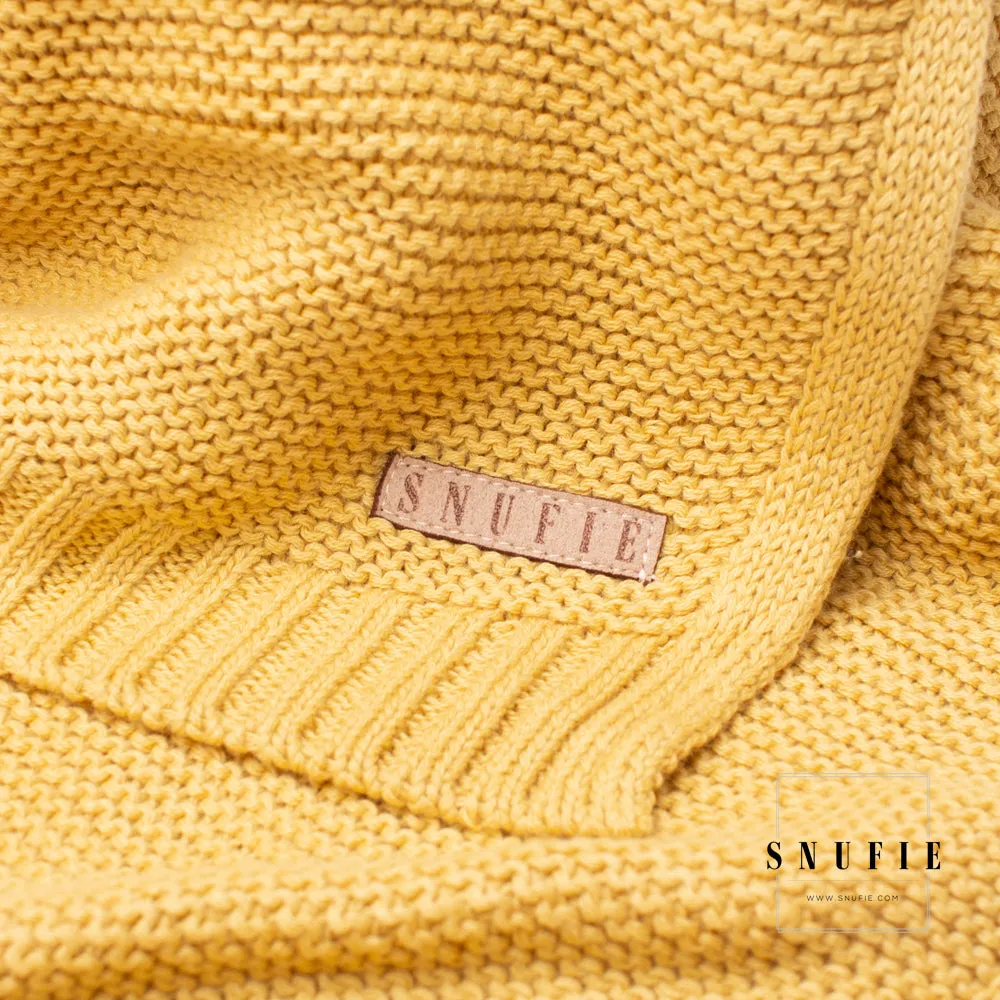 Snufie Super Soft Baby Blanket - Soft Mustard