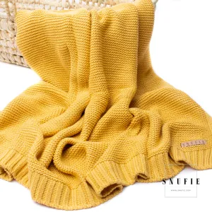 Snufie Super Soft Baby Blanket - Soft Mustard