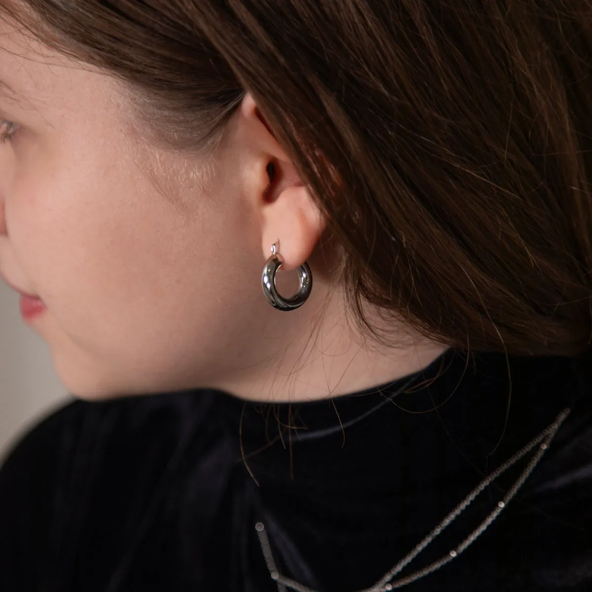 Soft Round Hoop Earrings