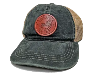 Souvenir Ball Cap Round Old Town Patch CA-NV Lake Tahoe