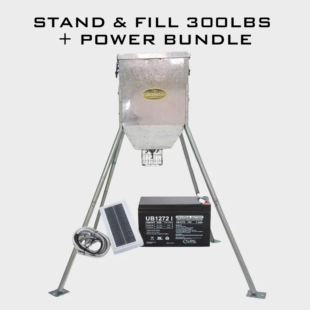 SpinTech 300LB Stand and Fill Feeder