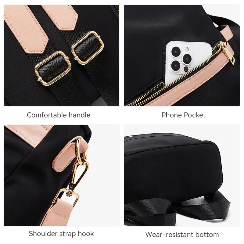 Split Leather Casual Backpack Lady