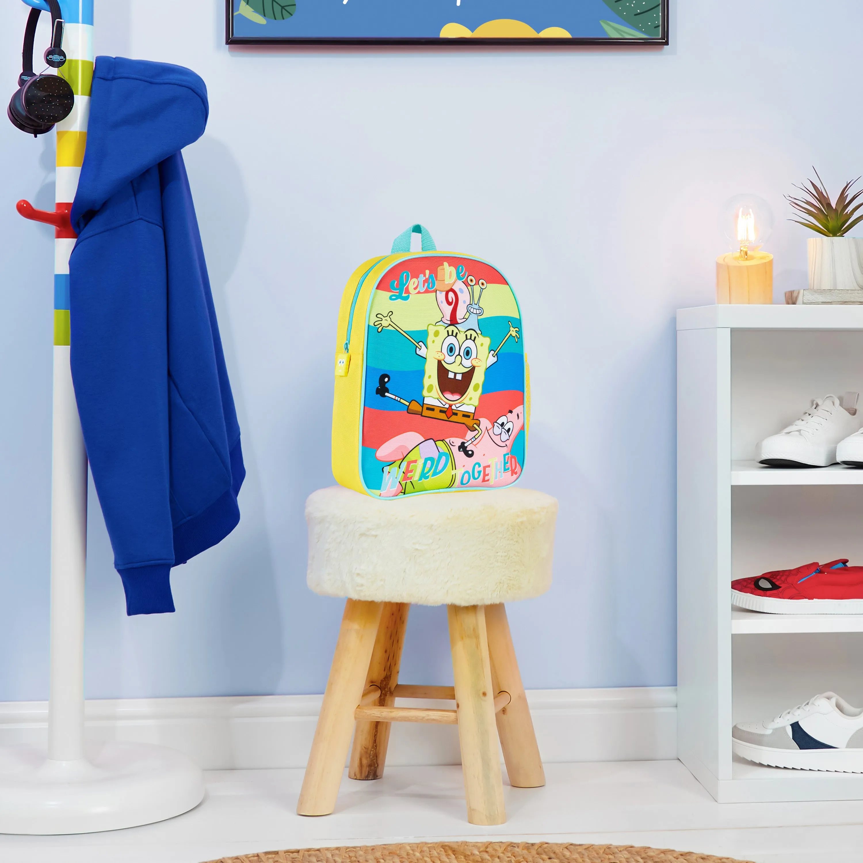 SPONGEBOB SQUAREPANTS Backpack for Kids and Toddlers, School Bag Boys