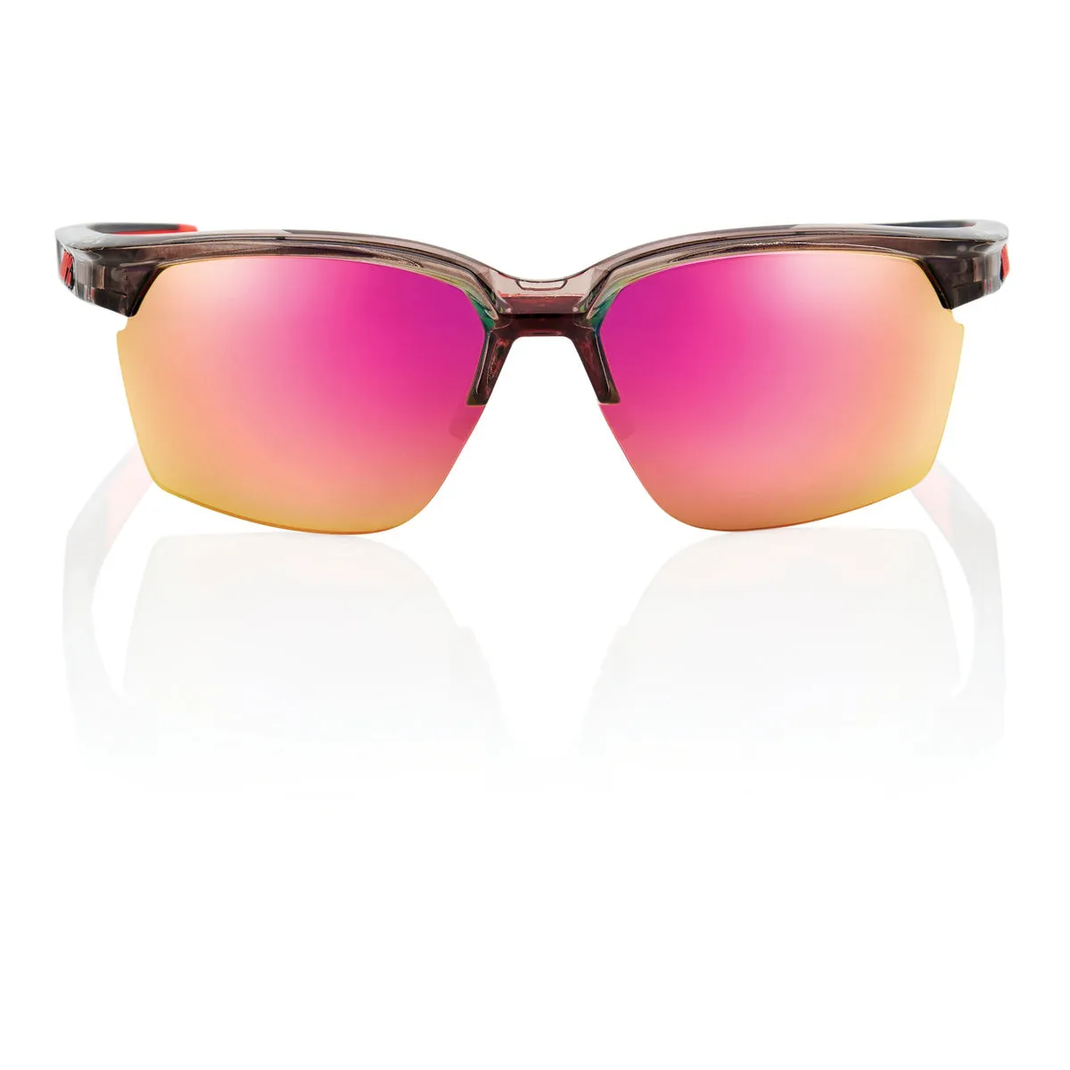 SPORTCOUPE - Polished Translucent Crystal Smoke - Purple Multilayer Mirror Lens