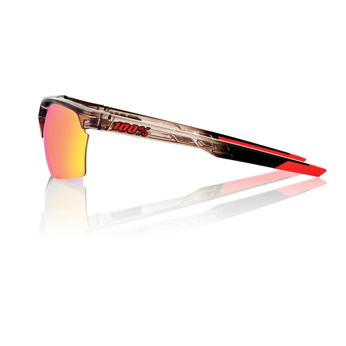 SPORTCOUPE - Polished Translucent Crystal Smoke - Purple Multilayer Mirror Lens