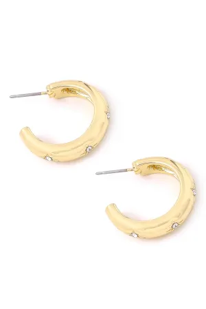 Star Studded Hoop Earrings