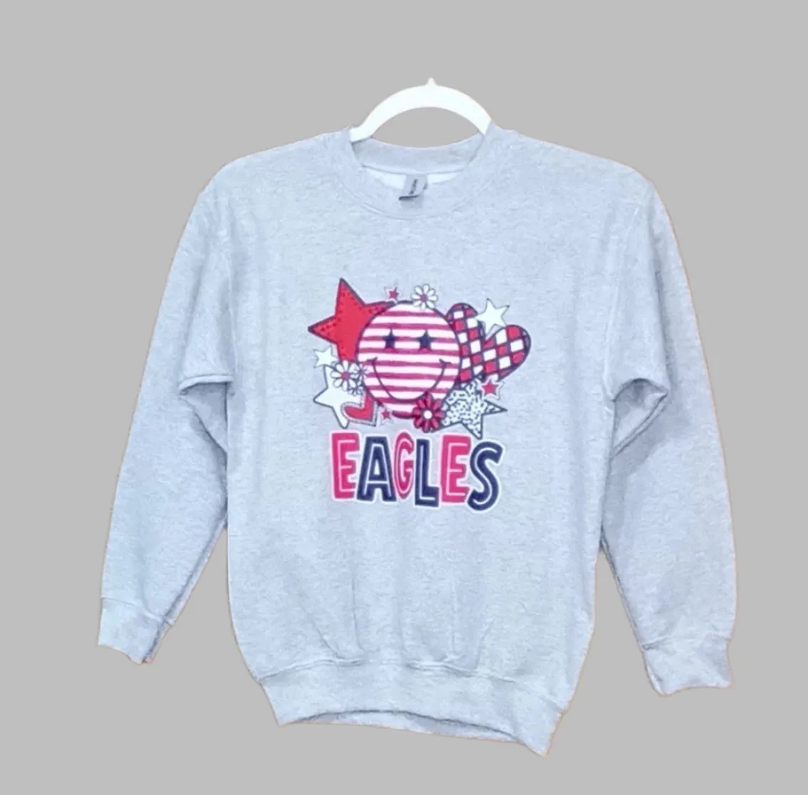 Stars and Stripes Eagles Grey Sweatshirt