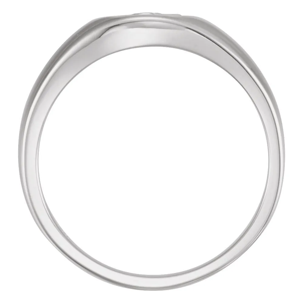 Sterling Silver The Rugged Cross® Chastity Ring Size 9