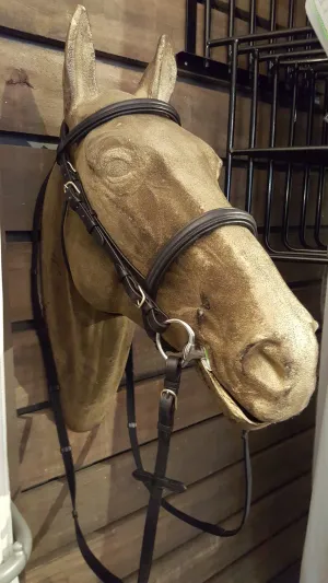 Stirrups Brand English Leather Cavesson Bridle