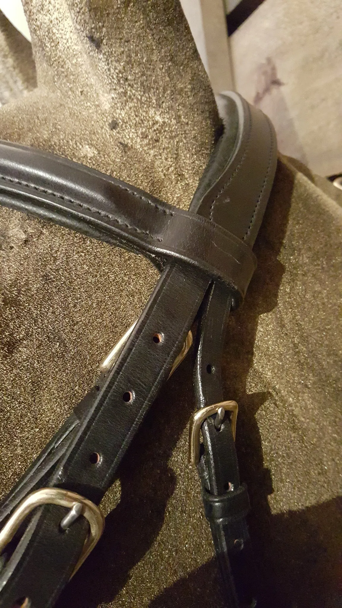 Stirrups Brand English Leather Cavesson Bridle