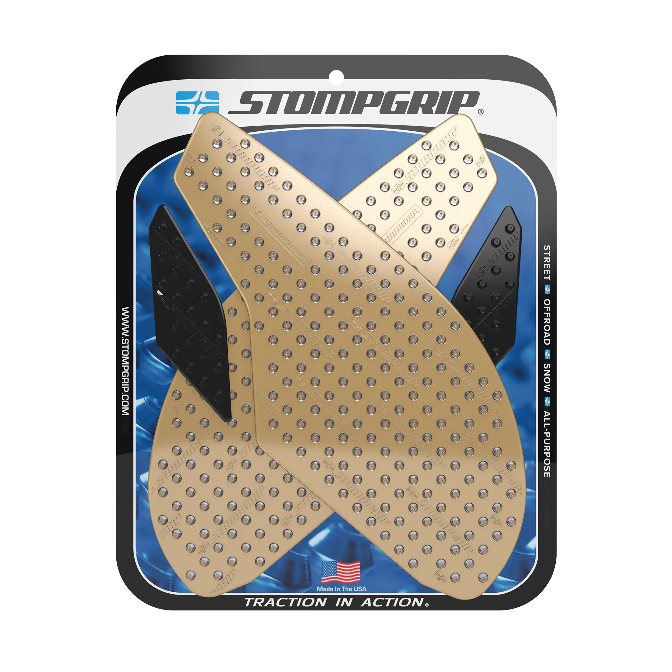 Stompgrip - Triumph Daytona 675 / Street Triple R/RS/S 13-25 Tank Grips (0078)