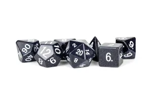STONE 7 DICE SET BLUE SANDSTONE 16MM
