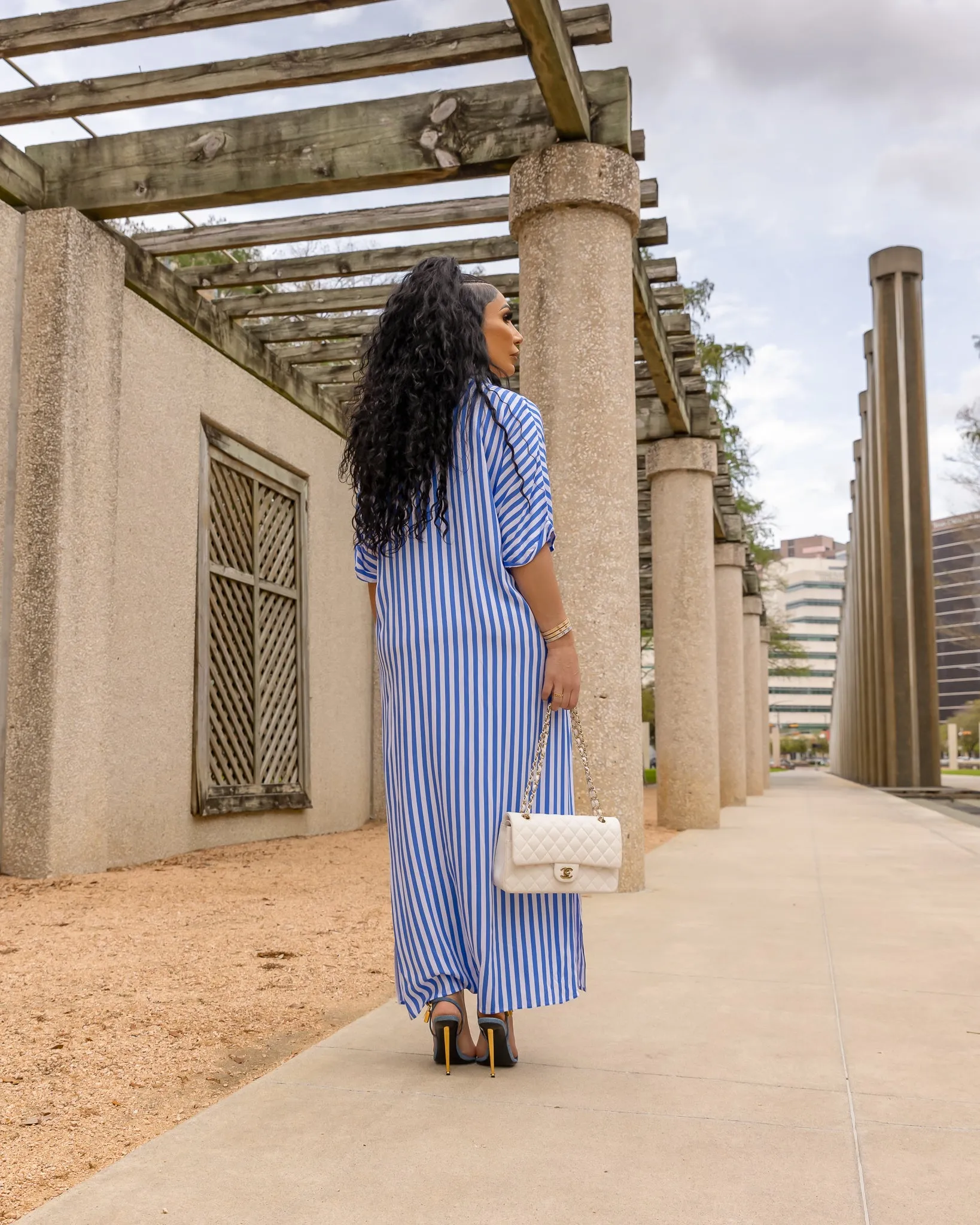 Stormy (Blue/White Shirt Dress) PRE-ORDER Ships 3/18