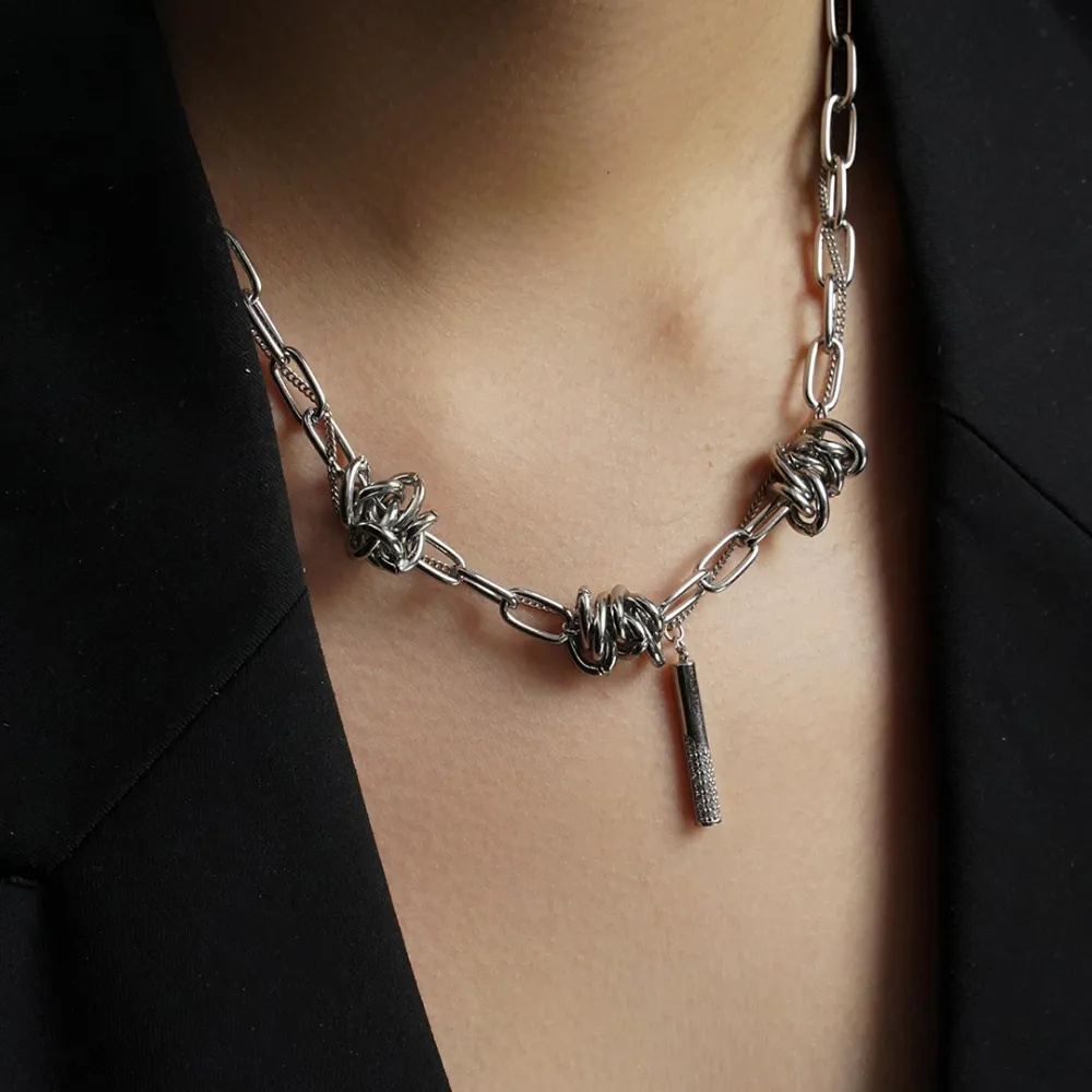 Street Column Pendant Necklace