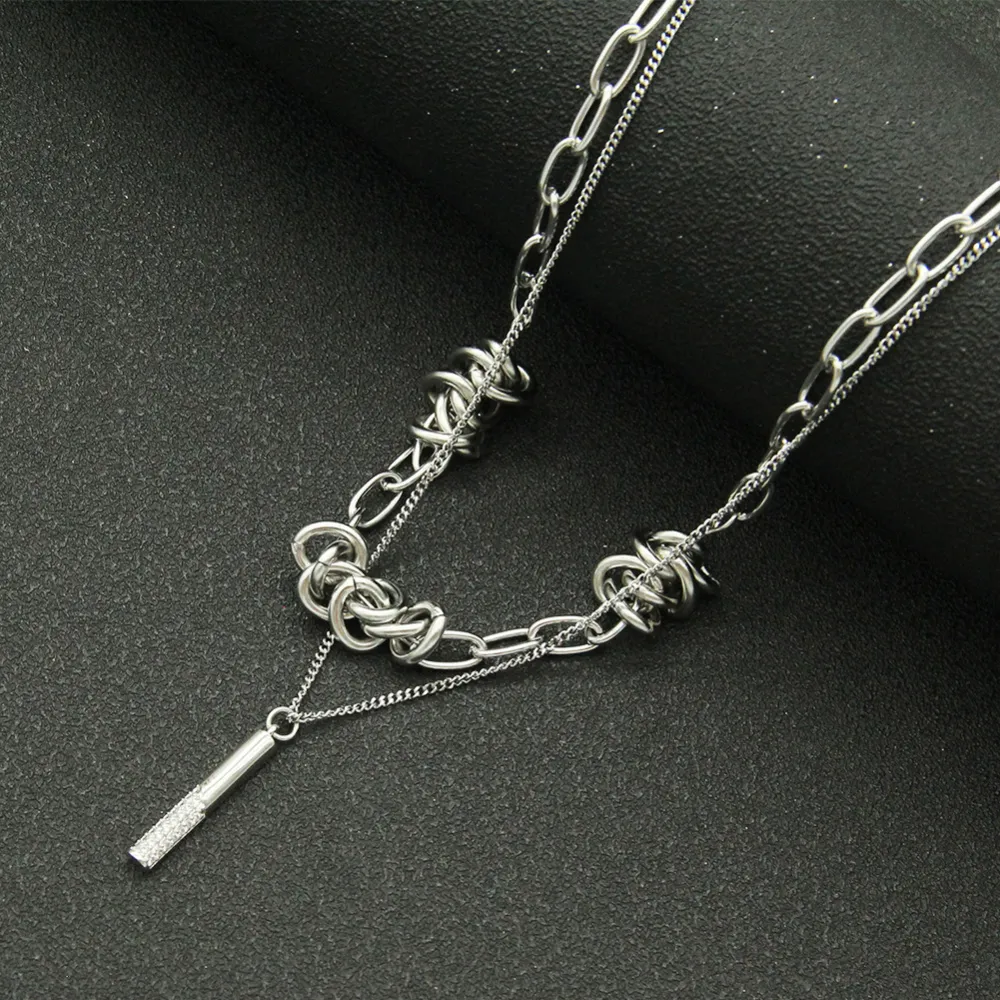 Street Column Pendant Necklace