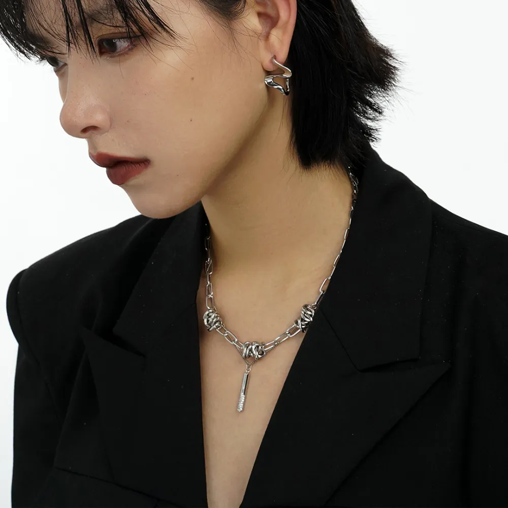 Street Column Pendant Necklace
