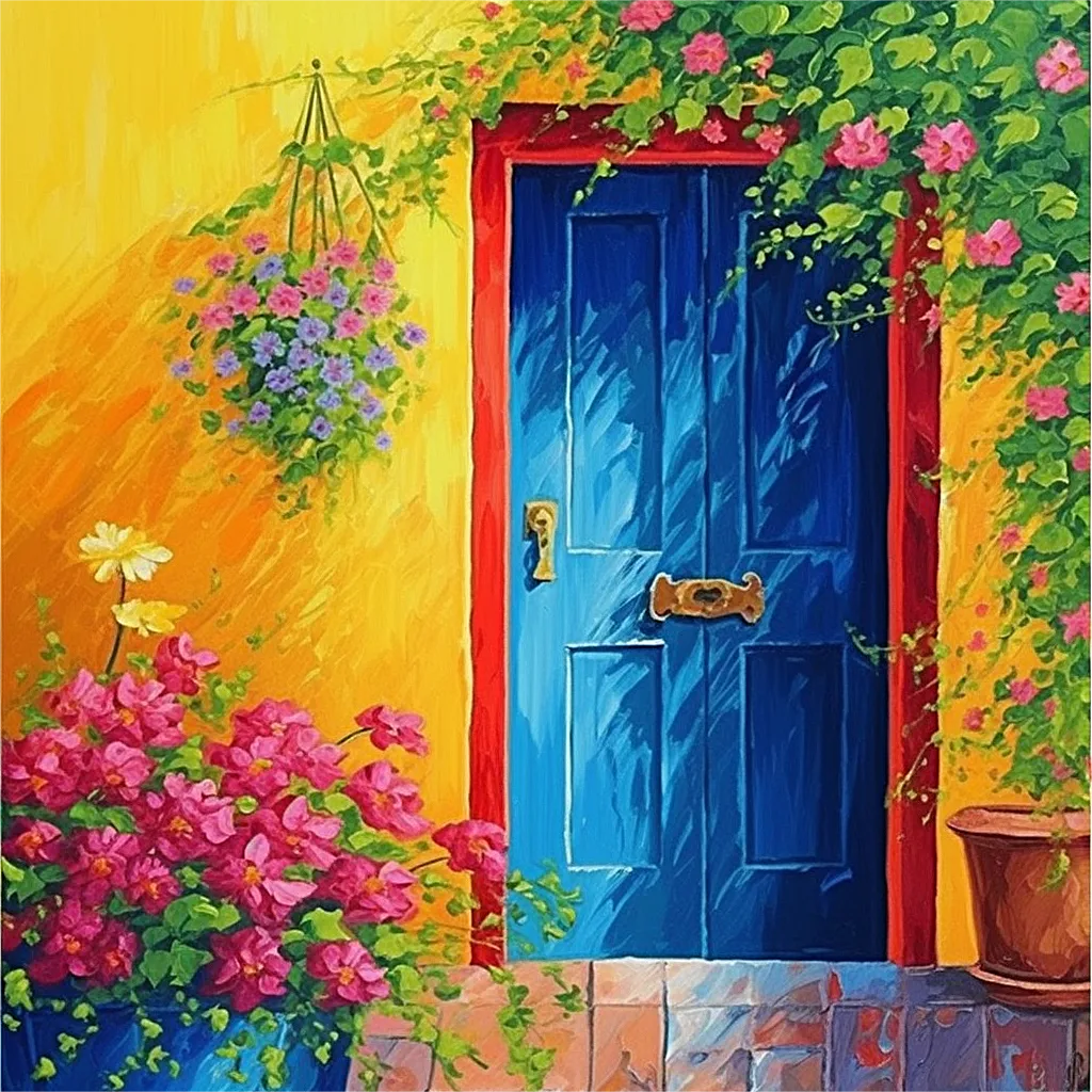 Street Diy Paint By Numbers Kits UK For Adult Kids MJ8558