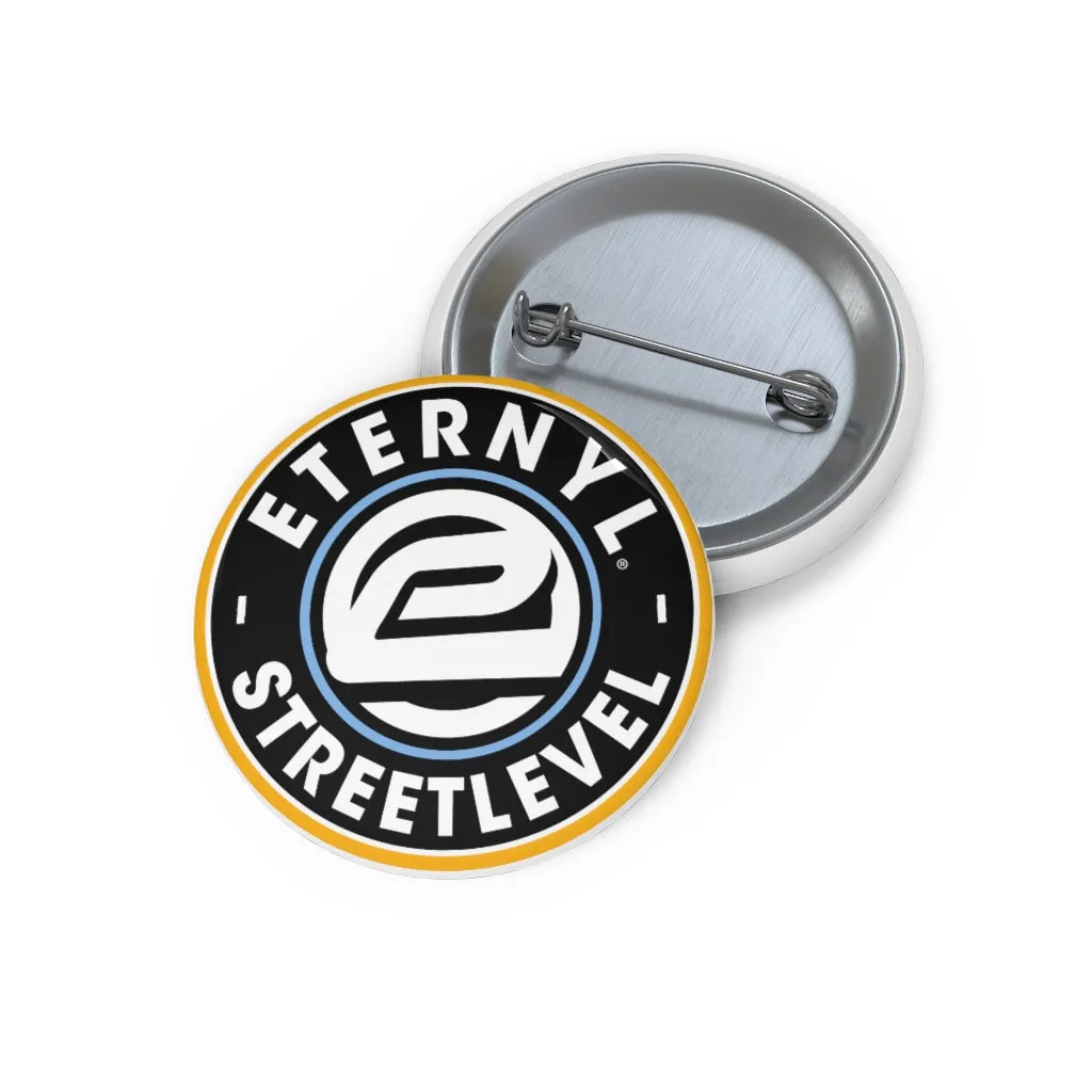 Street Level Circle Pin Button
