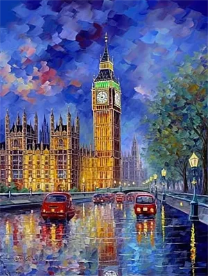 Street Paint By Numbers Kits UK MJ8584