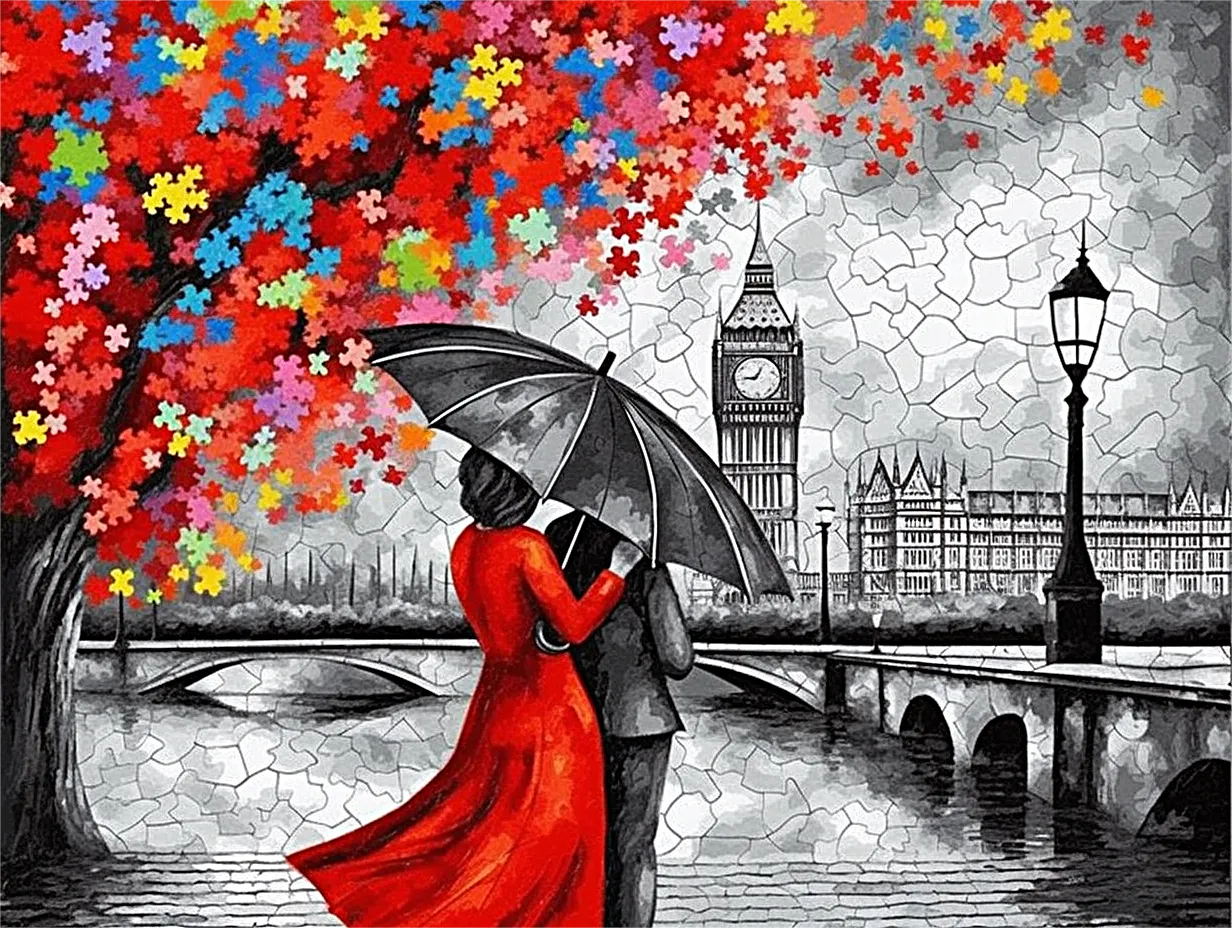 Street Paint By Numbers Kits UK MJ8599