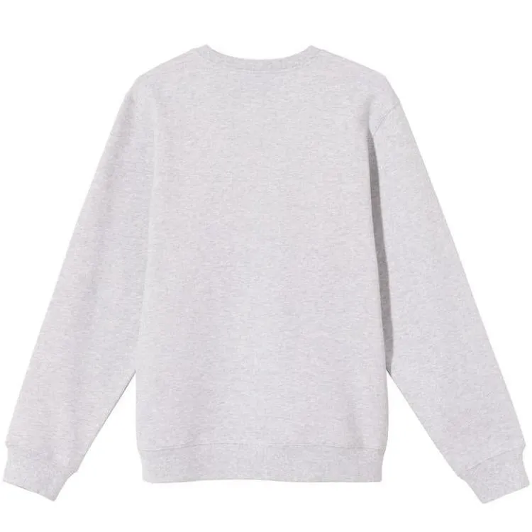 Stussy Smooth Stock Embroidered Sweatshirt Ash Heather