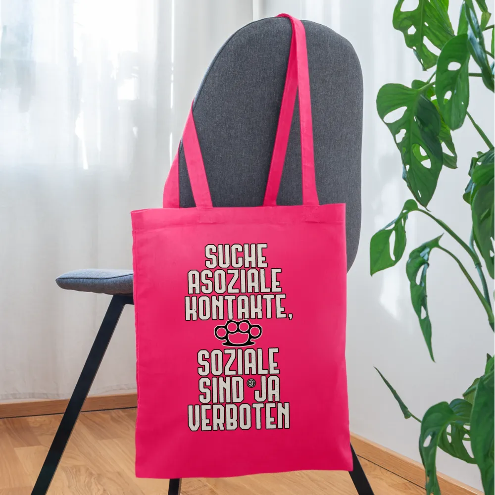 Suche asoziale Kontakte soziale sind ja verboten - Stoffbeutel