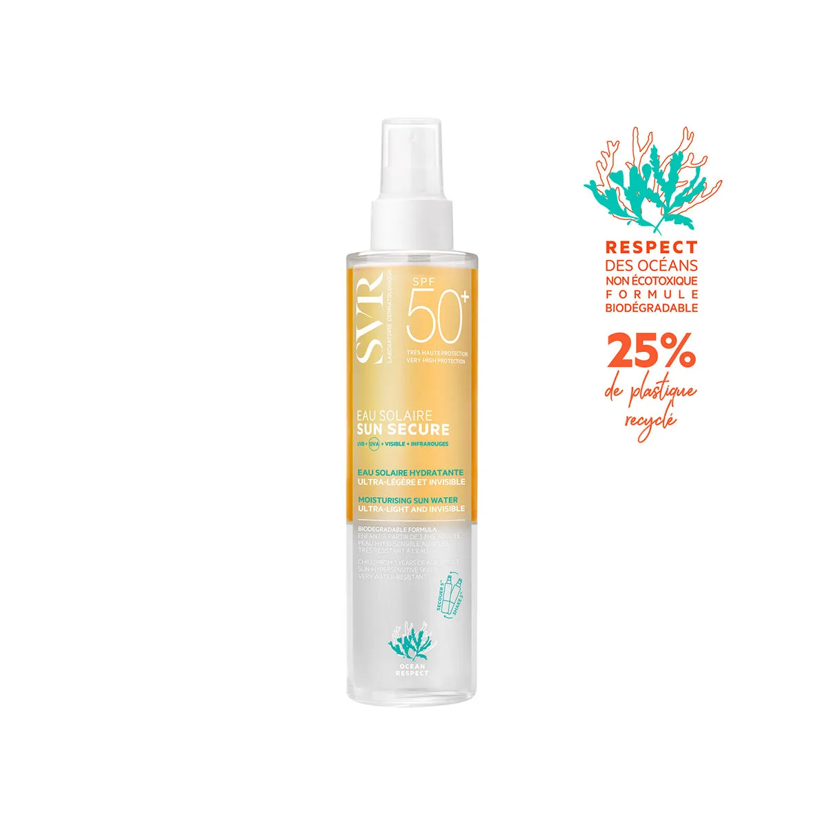 SUN SECURE Eau Solaire SPF50 