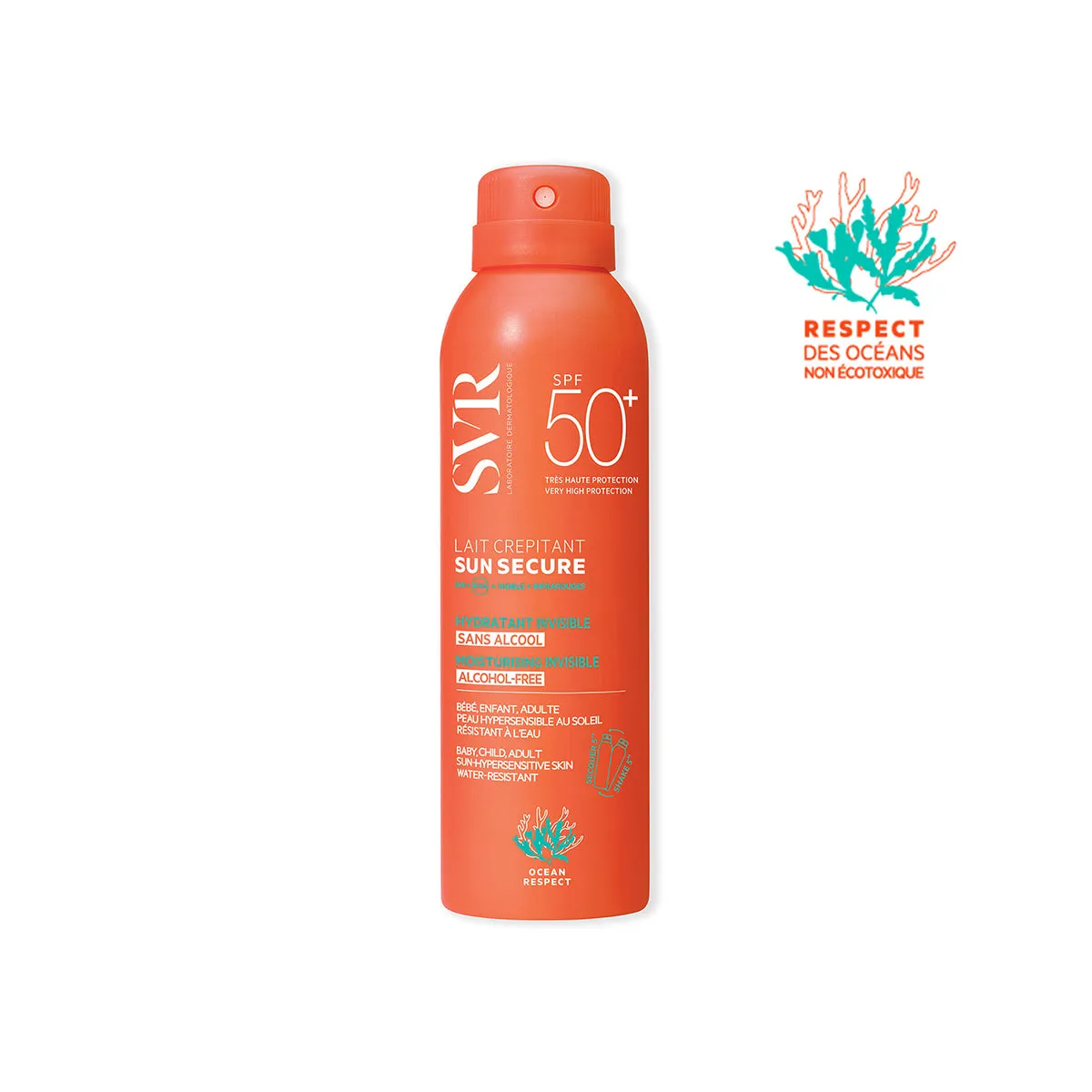 SUN SECURE Lait Crépitant SPF50 