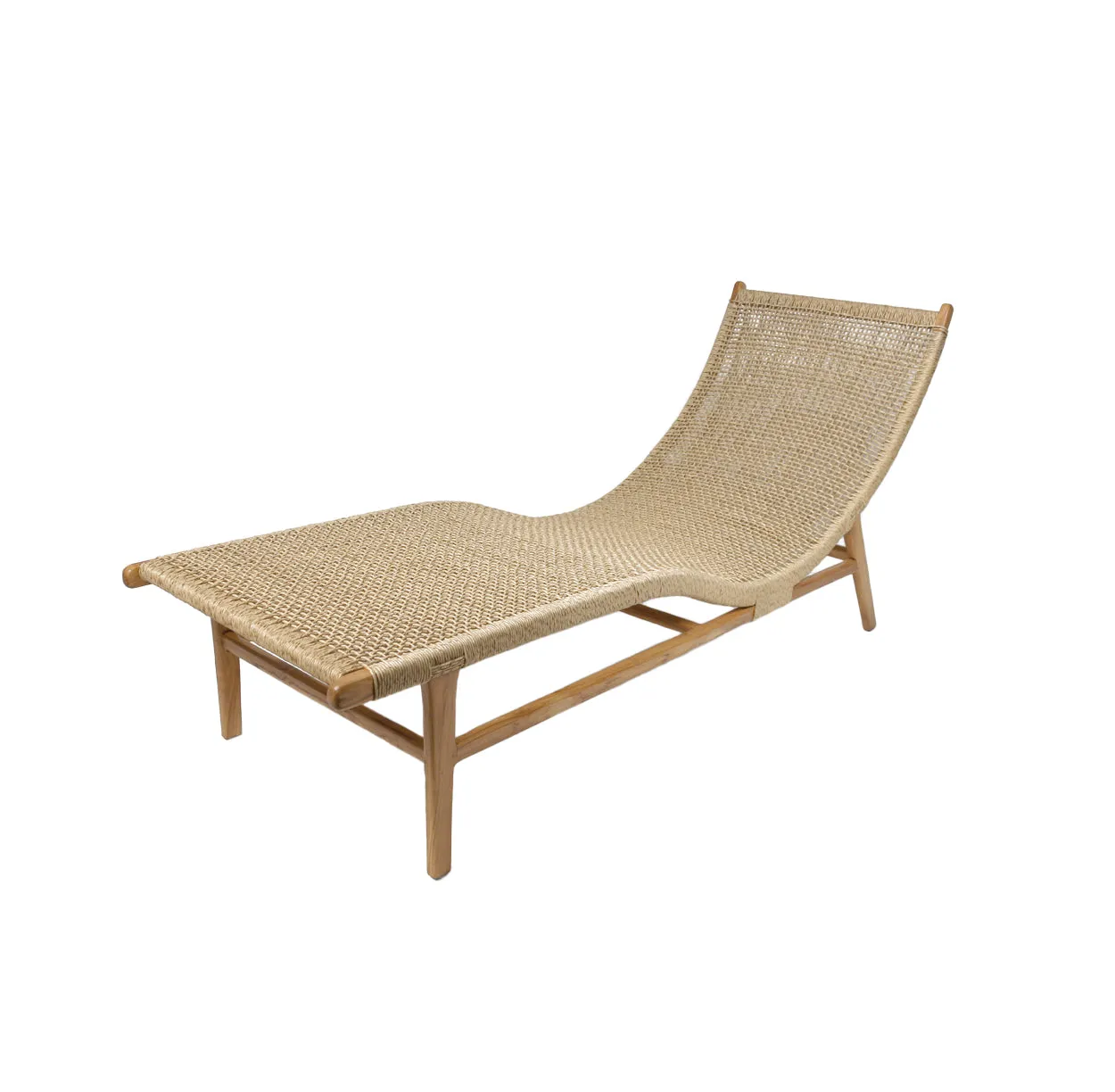 Synthetic Raffia Chaise Lounge